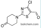 Molecular Structure of 914348-62-2 (4-CHLORO-2-(4-OXO-PIPERIDINYL)-5-THIAZOLECARBOXALDEHYDE)